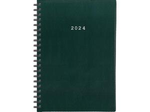Ημερολόγιο ημερήσιο σπιράλ NEXT Basic 14x21cm 2024 πράσινο
